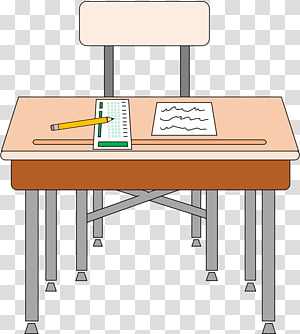 Table Desk Pencil Drawing Desk School Transparent Background Png
