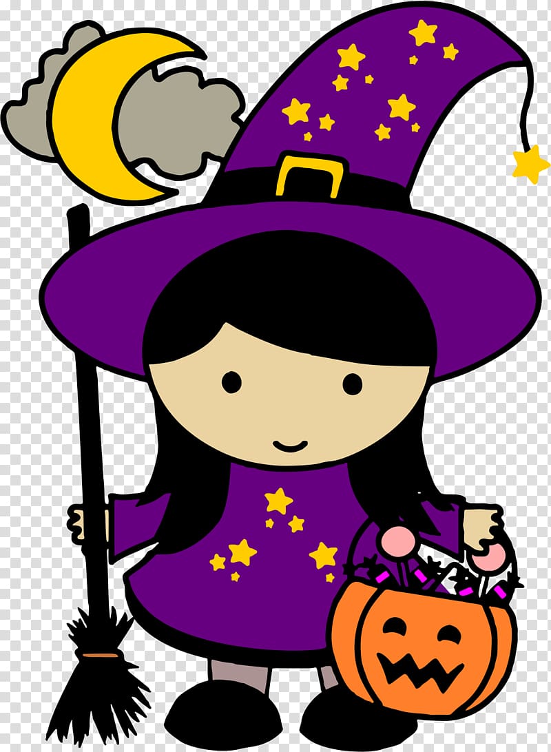 Halloween Witchcraft , cute witch transparent background PNG clipart