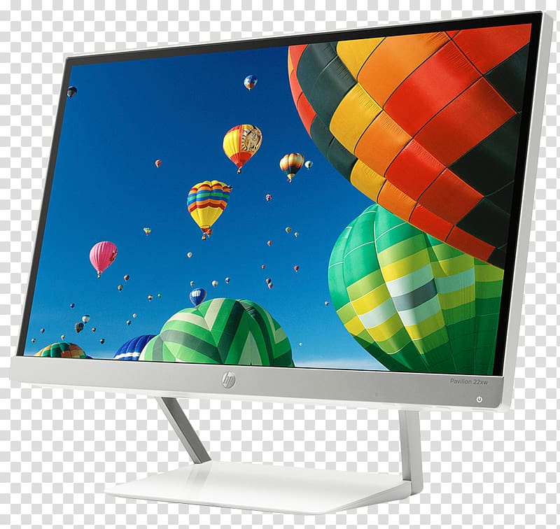gray HP flat screen monitor, Computer monitor IPS panel 1080p LED-backlit LCD HDMI, Monitor transparent background PNG clipart