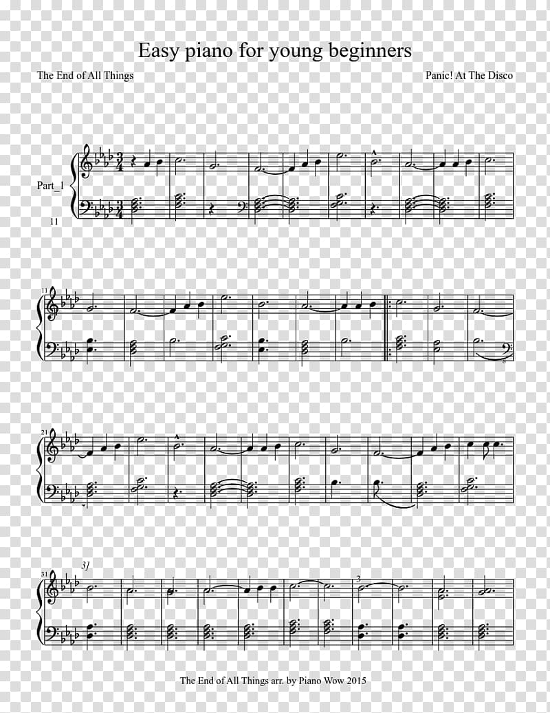 Digital sheet music Panic! at the Disco Piano Guitar, sheet music transparent background PNG clipart