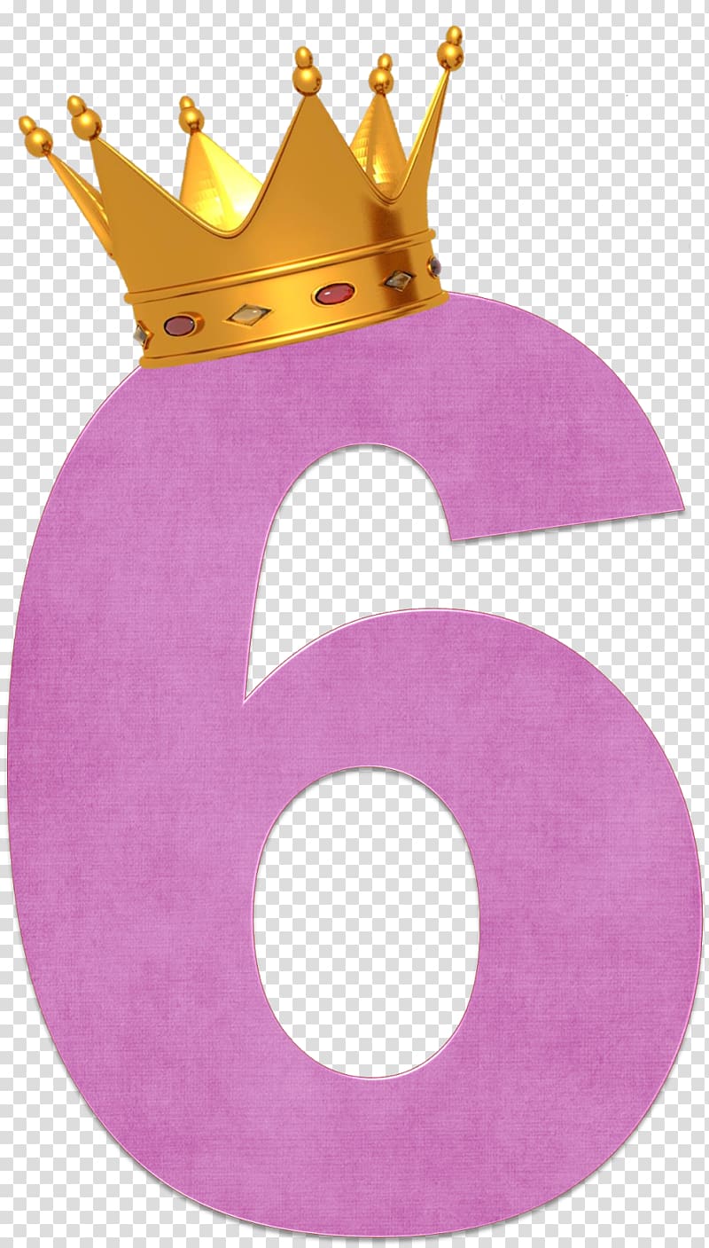 Number Violet Pink Alphabet Color, corona transparent background PNG clipart