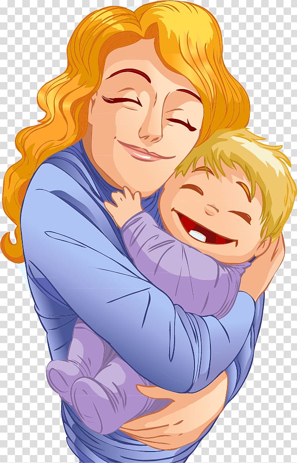 Mother Family Child, Hand-painted mother and baby transparent background PNG clipart