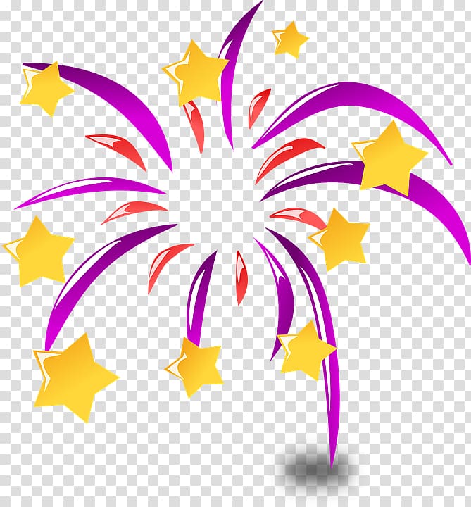 Fireworks Cartoon Animated film , happynewyearfireworks transparent background PNG clipart
