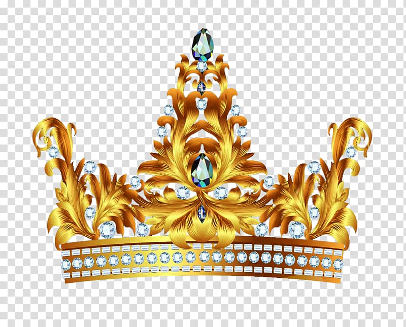 pure gold crown material transparent background PNG clipart