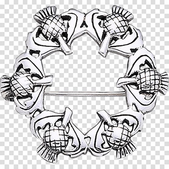 Scotland Thistle Kilt Celtic brooch, Pin transparent background PNG clipart
