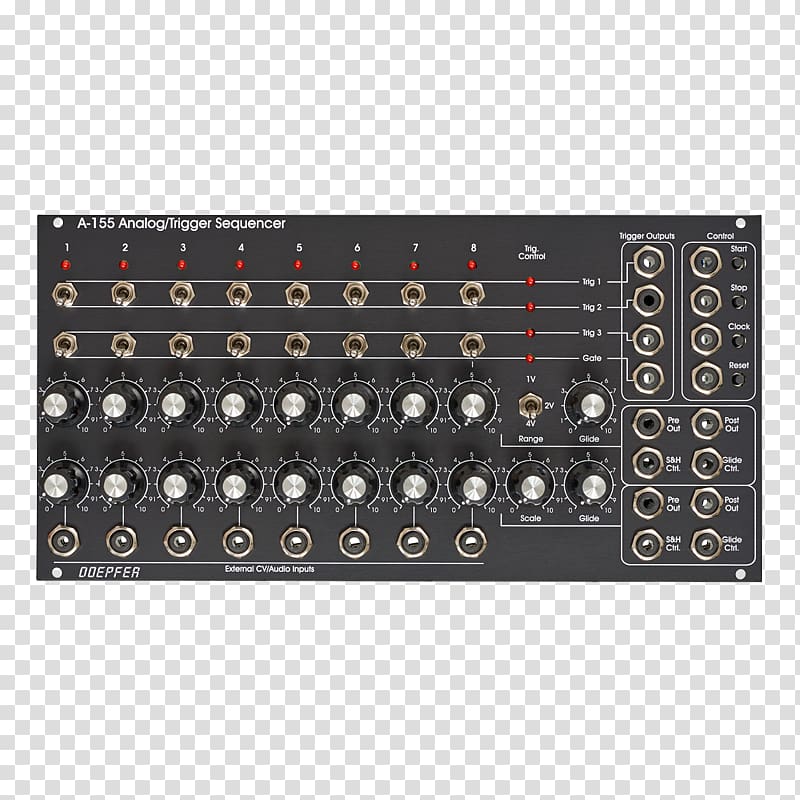 Doepfer A-100 Eurorack Modular synthesizer Music sequencer, others transparent background PNG clipart