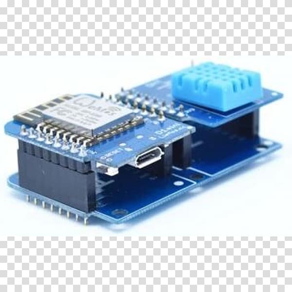 Microcontroller Electrical connector ESP8266 NodeMCU Arduino, Wemos D1 Mini transparent background PNG clipart