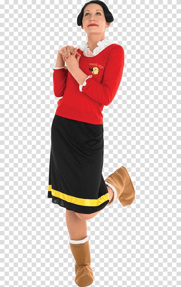 Olive Oyl Popeye Bluto Costume party, others transparent background PNG clipart