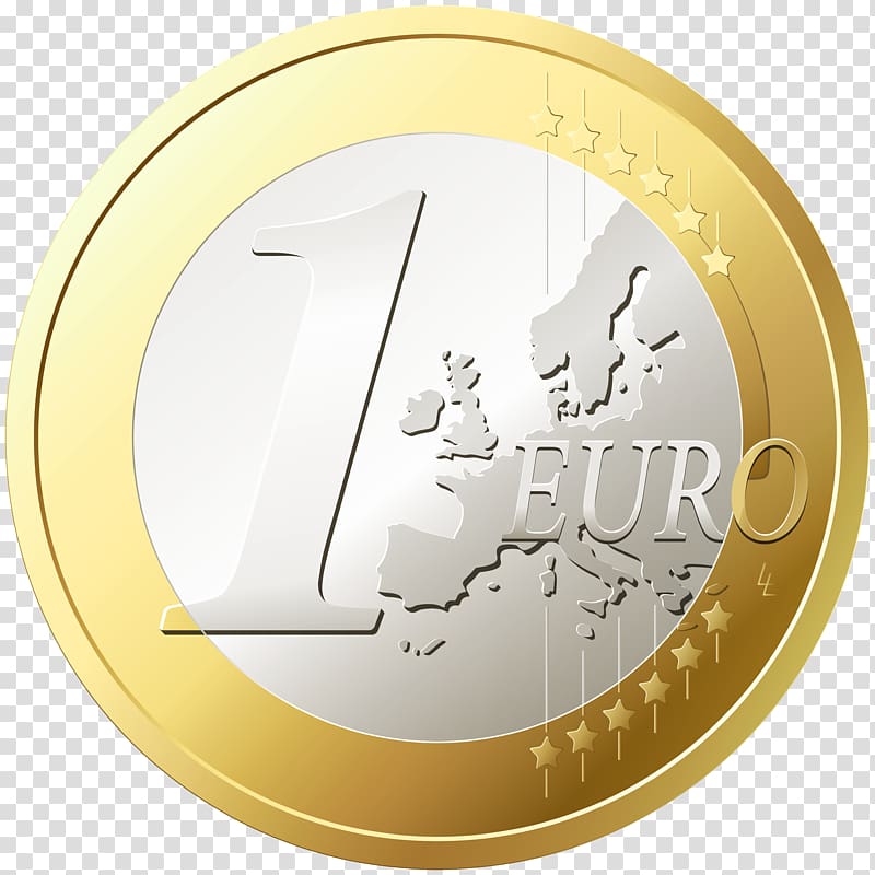 Coin Graphics , One Euro transparent background PNG clipart