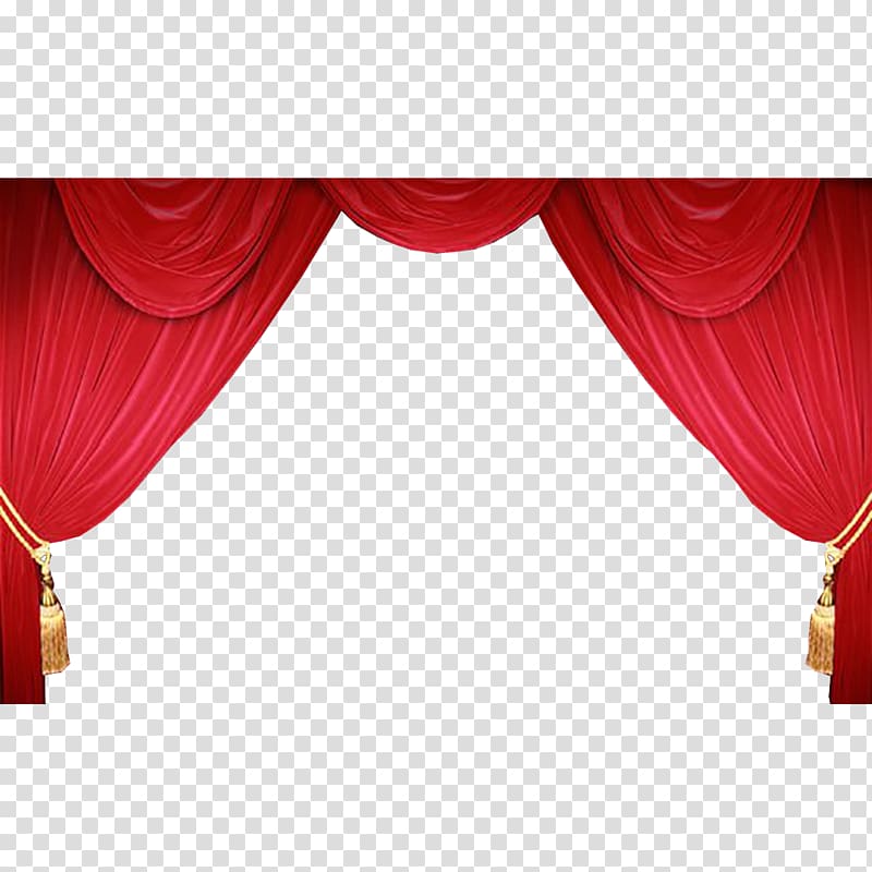 Curtain Window treatment Textile Interior Design Services, curtain red transparent background PNG clipart