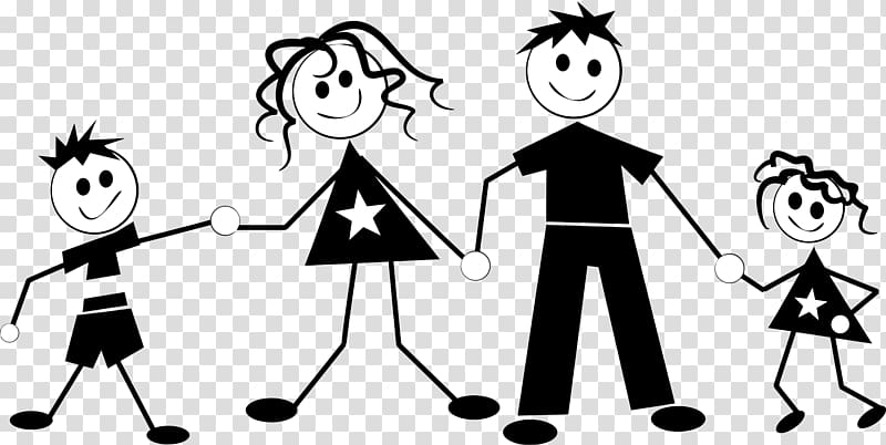 Child Stick figure , Three Family transparent background PNG clipart