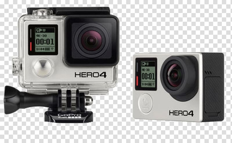 GoPro HERO4 Black Edition Action camera 4K resolution, GoPro transparent background PNG clipart