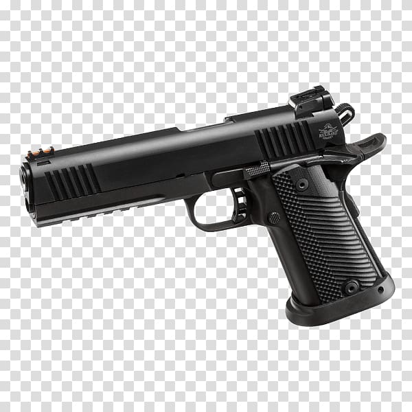 Rock Island Armory 1911 series Armscor M1911 pistol .22 TCM Firearm, ammunition transparent background PNG clipart