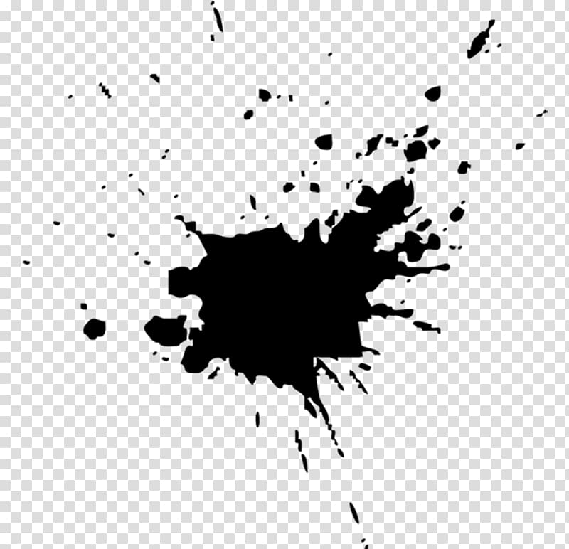 Paper Rorschach test Ink blot test, grey ink transparent background PNG clipart