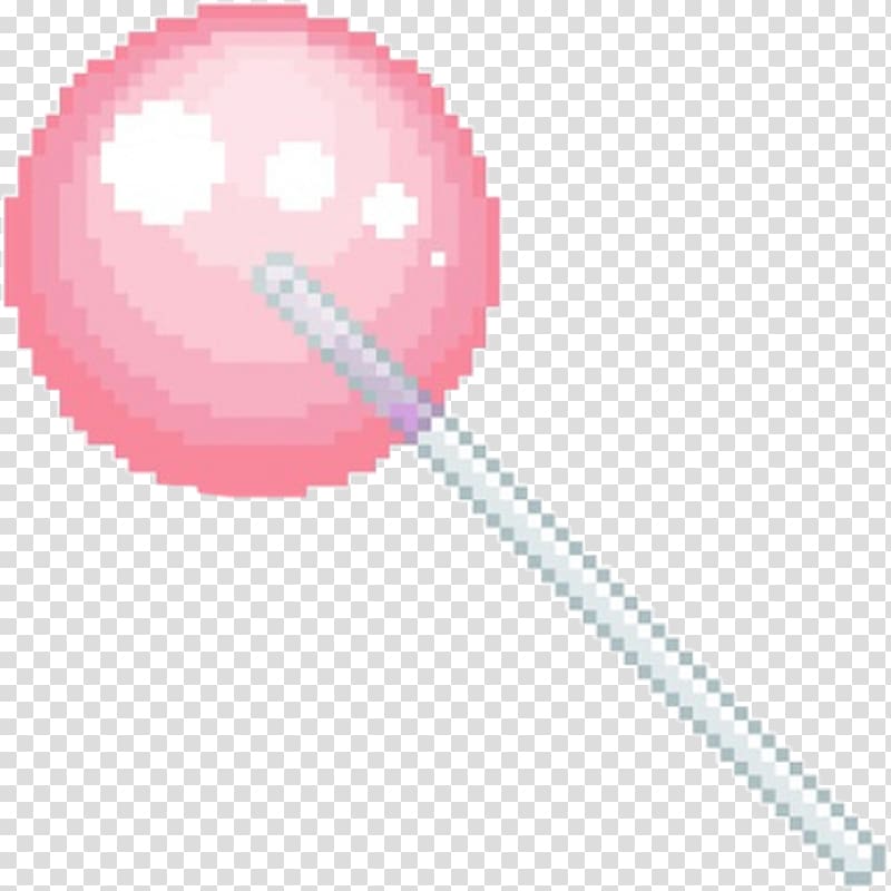 Lollipop Pixel art Pastel Drawing, pink sticker transparent background PNG clipart