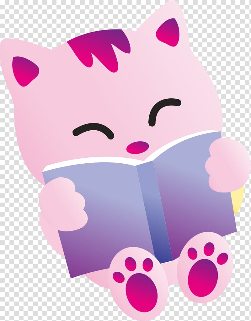 Cute Cat Whiskers Kitten Cat s, Cat reading transparent background PNG clipart