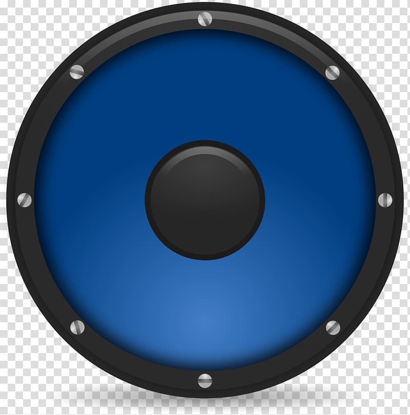 blue and black subwoofer illustration, Subwoofer Loudspeaker Polk Audio Audio signal , Multimedia Speaker, Volume Icon transparent background PNG clipart