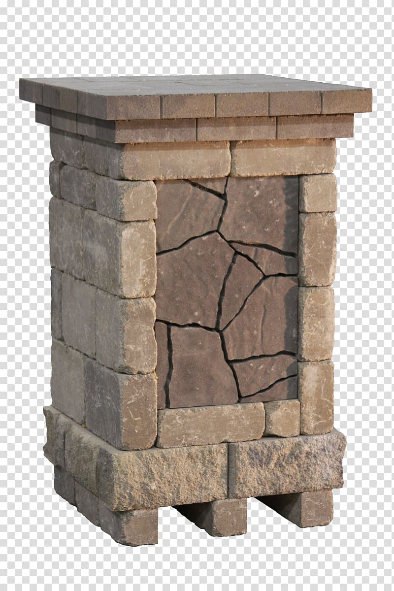 Stone wall, stone pillar transparent background PNG clipart