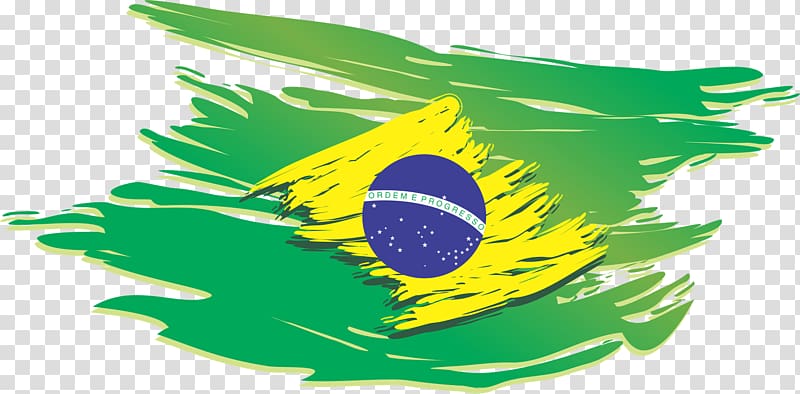 Flag of Brazil Flag of the United States, brazil, green, blue, and yellow transparent background PNG clipart