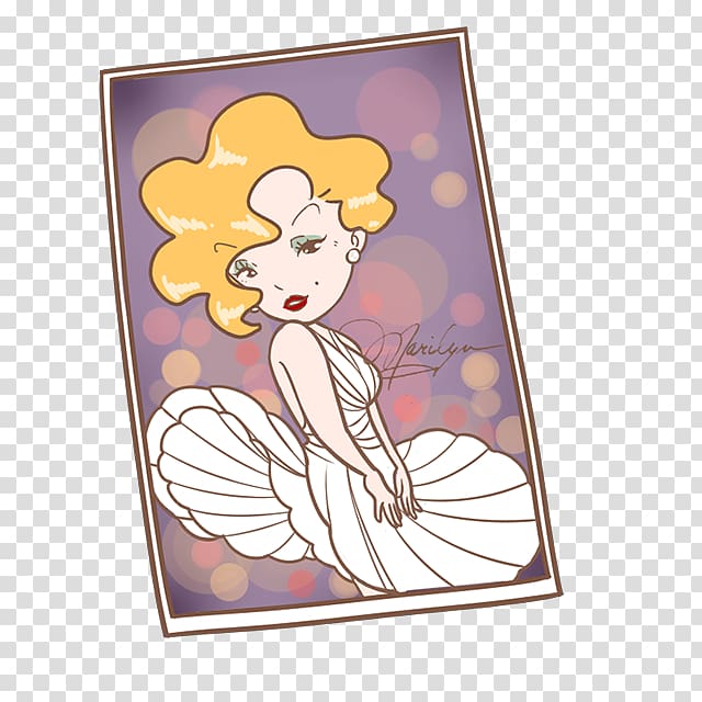 Illustration, Meng da da Marilyn Monroe transparent background PNG clipart