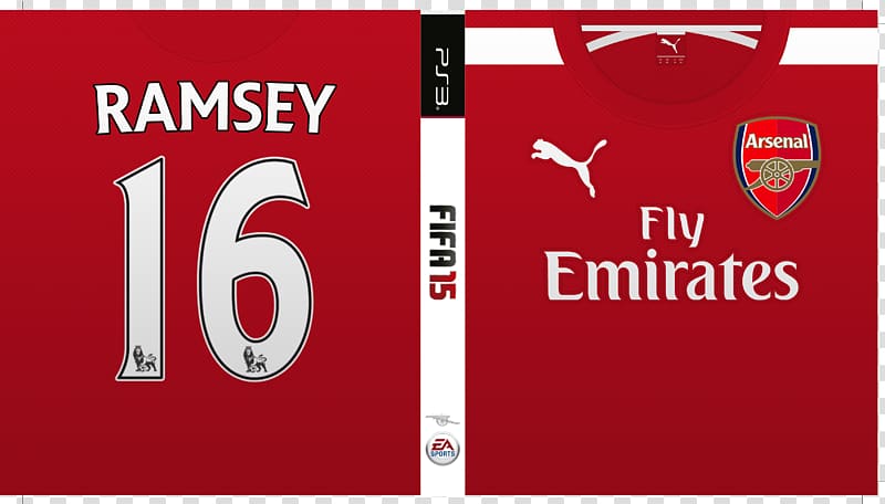 FIFA 15 Arsenal F.C. Jersey Shirt, arsenal f.c. transparent background PNG clipart