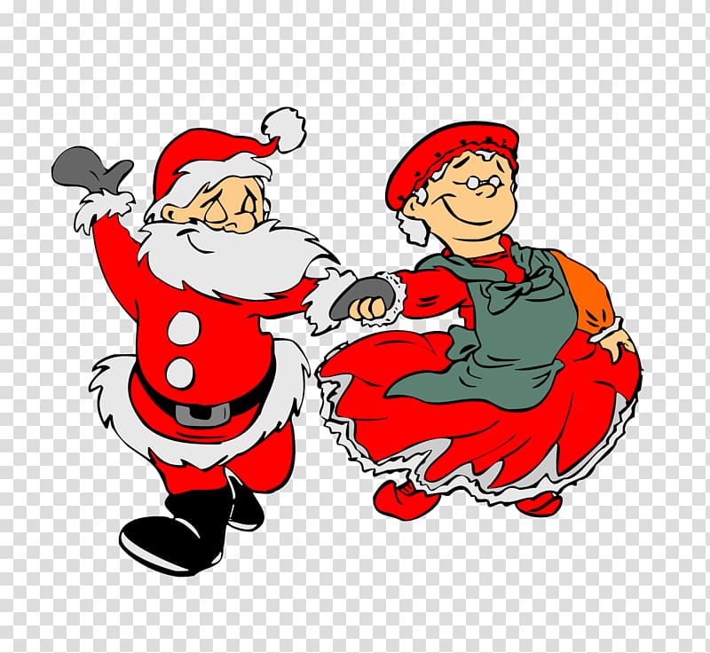 Mrs. Claus Santa Claus Reindeer Dance Animation, Santa Claus transparent background PNG clipart