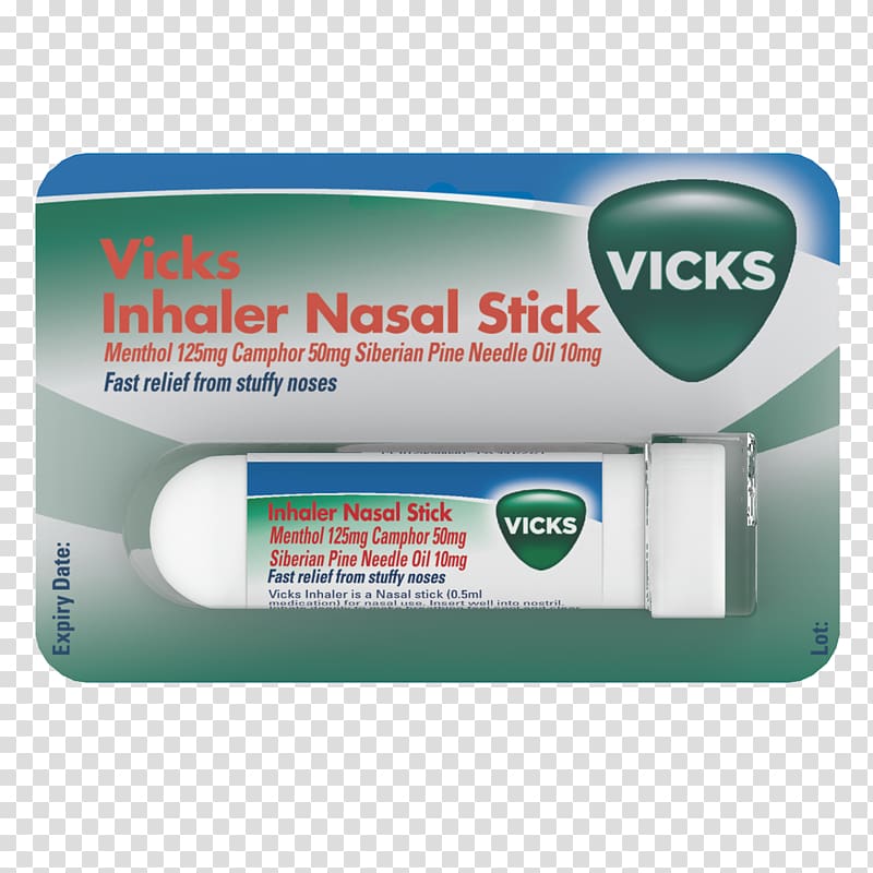 Vicks VapoRub Vicks Sinex Nasal congestion Inhaler, nose transparent background PNG clipart