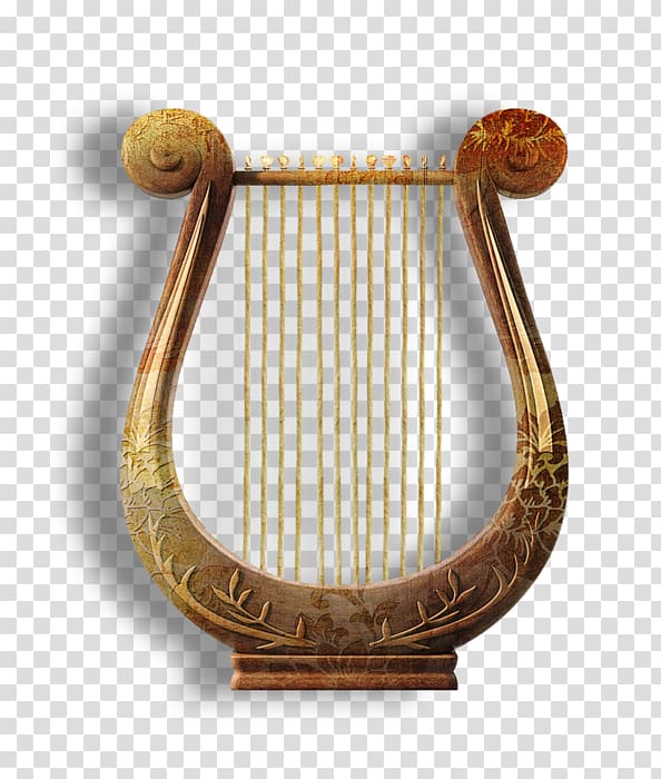 brown harp musical instrument, Musical instrument Harp, harp transparent background PNG clipart