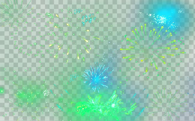Light Green Pattern, Fireworks transparent background PNG clipart