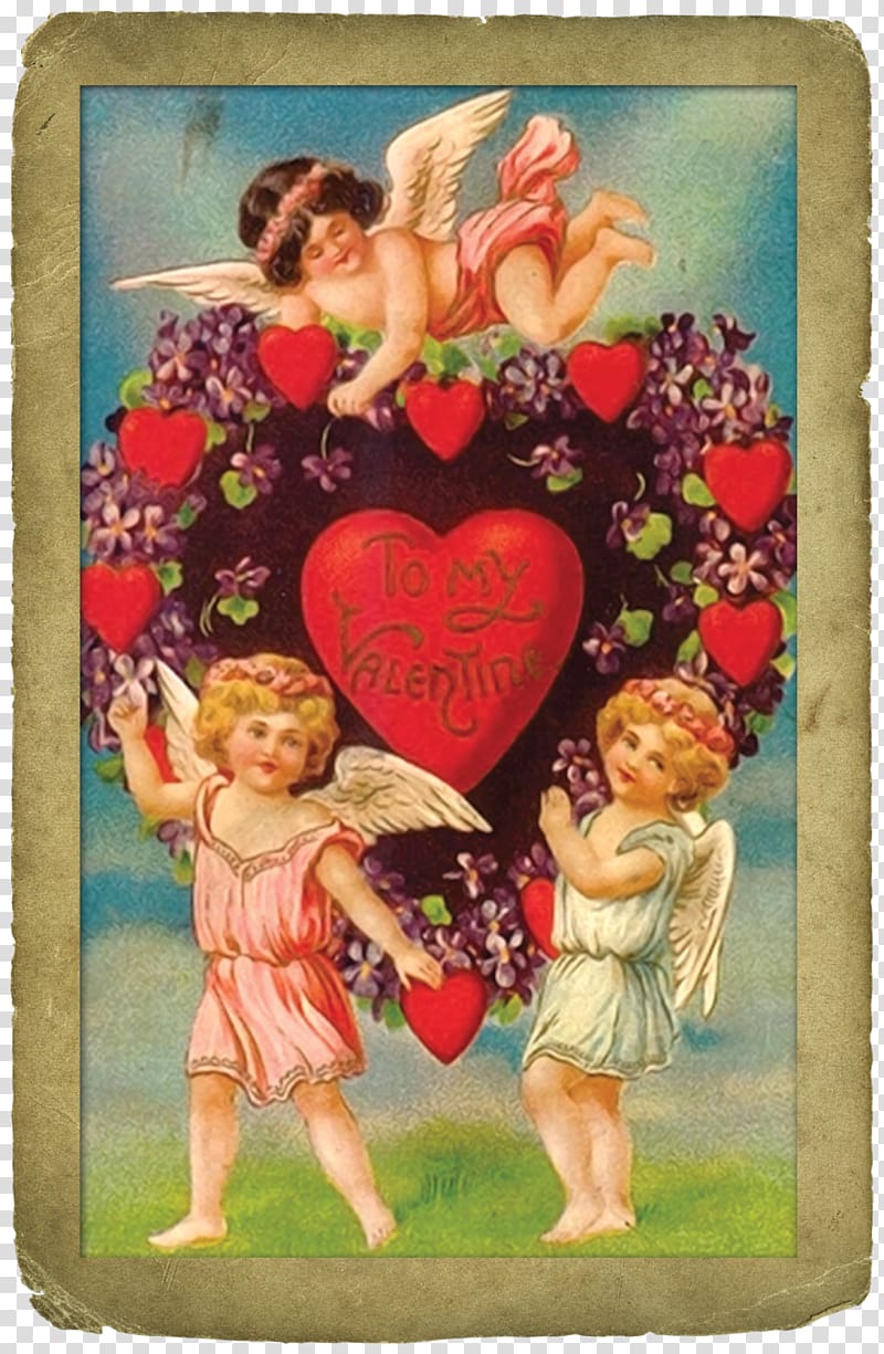 Victorian era Valentine\'s Day Women Lupercalia , valentine\'s day greeting cards tags transparent background PNG clipart