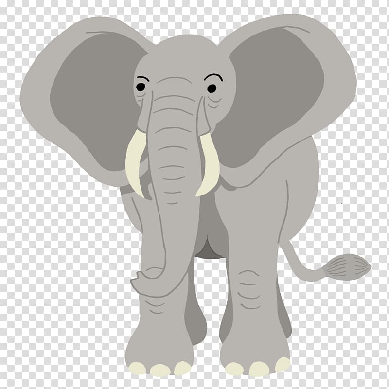 African elephant Drawing Indian elephant, elephant motif transparent background PNG clipart