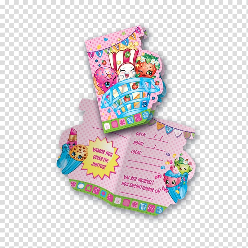 Birthday Convite Paper Party Shopkins, Birthday transparent background PNG clipart