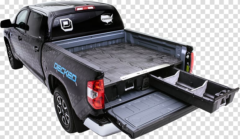 Pickup truck Toyota Tacoma DECKED Car Ford F-Series, cargo tray transparent background PNG clipart
