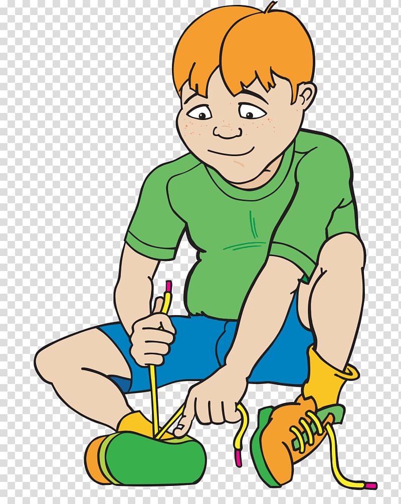 Apraxia i illustration, tying shoes transparent background PNG clipart