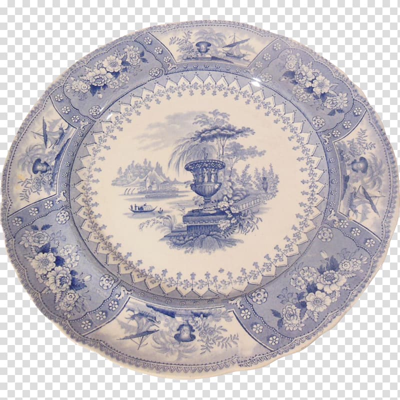 Staffordshire Potteries Plate Tableware Transferware Burslem, Plate transparent background PNG clipart