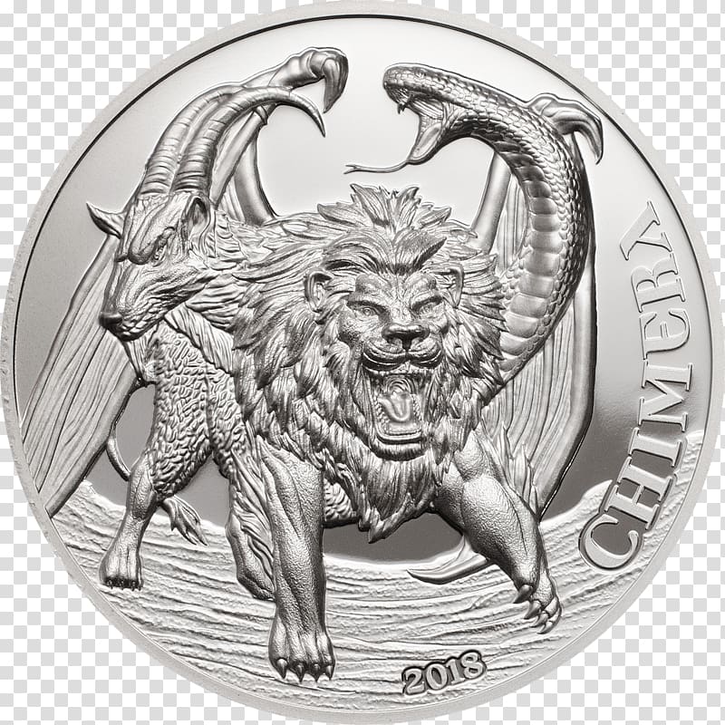 Proof coinage Silver coin Chimera, Chimera transparent background PNG clipart