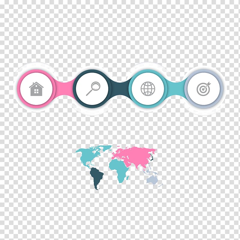 Infographic Diagram, chain diagram transparent background PNG clipart