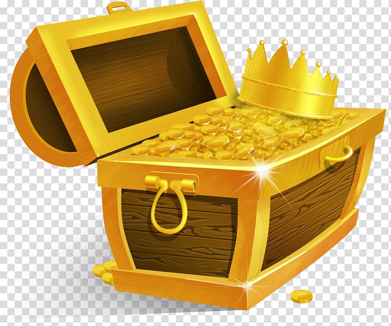 Buried treasure Chest , gold transparent background PNG clipart