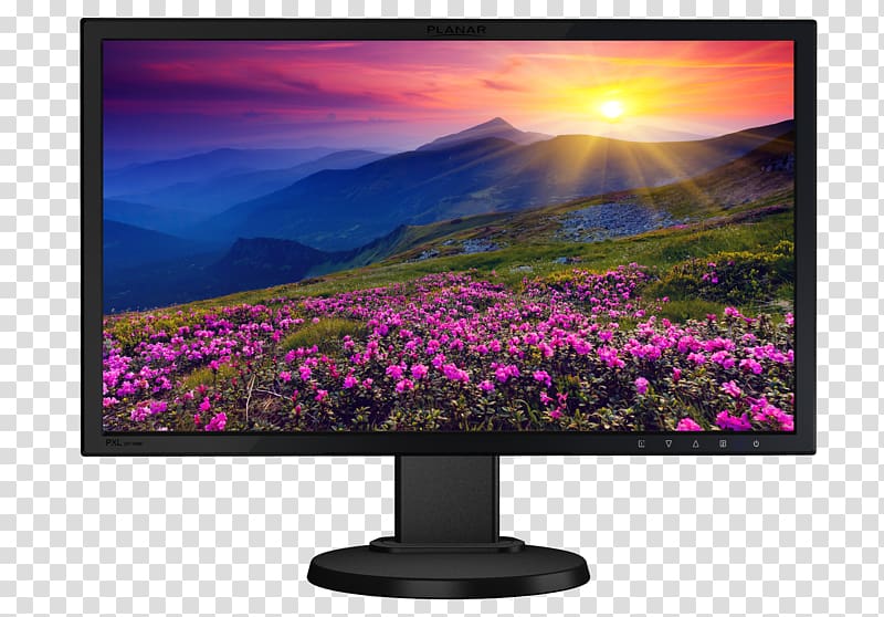 LED-backlit LCD Computer Monitors Liquid-crystal display Television set High-definition television, planar transparent background PNG clipart