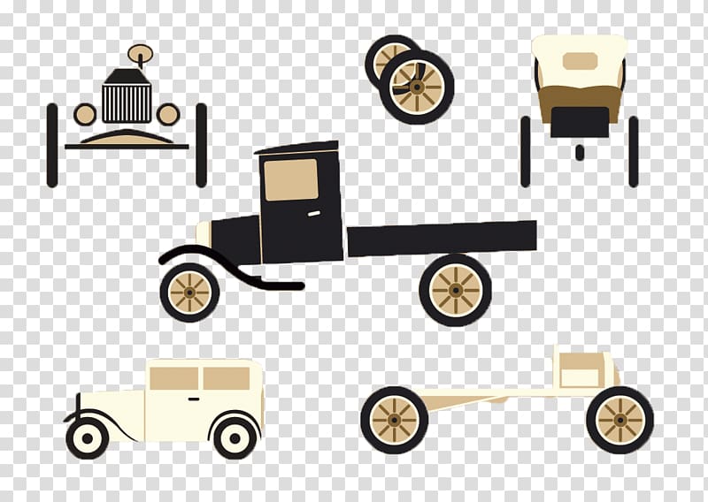 1920s Car Euclidean , Classic cars each angle view transparent background PNG clipart