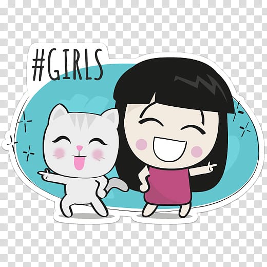 Telegram YouTube , excited girl transparent background PNG clipart