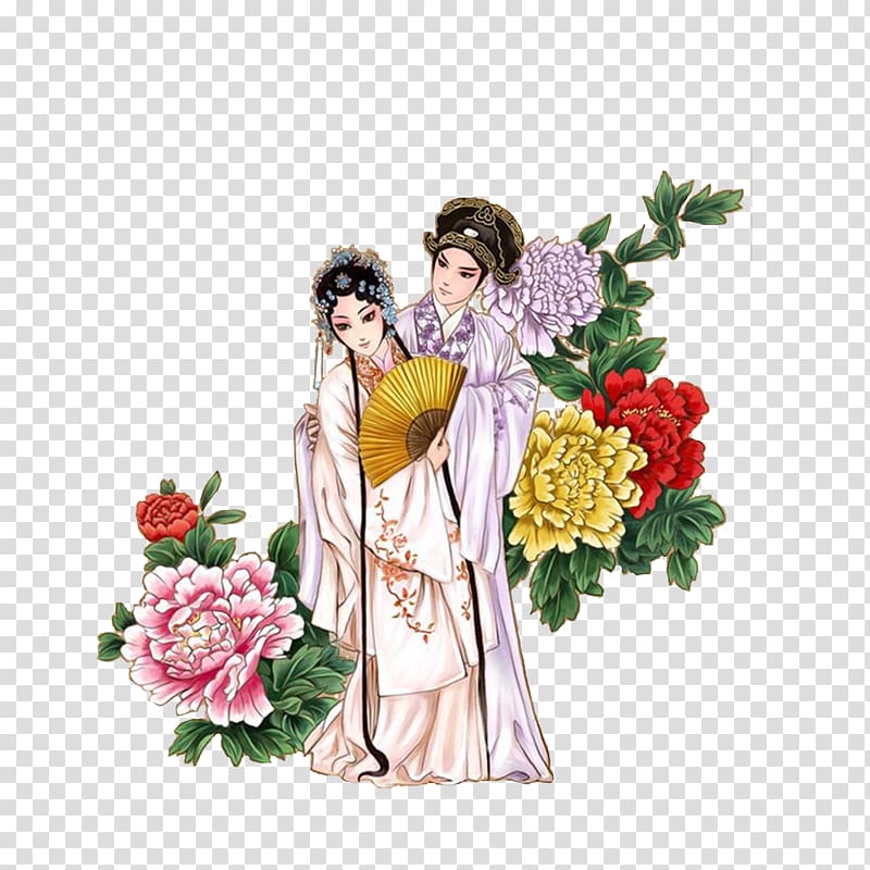 The Peony Pavilion The Story of the Western Wing Playwright Maau daan ting ging mung Kunqu, Drama Butterfly Lovers transparent background PNG clipart