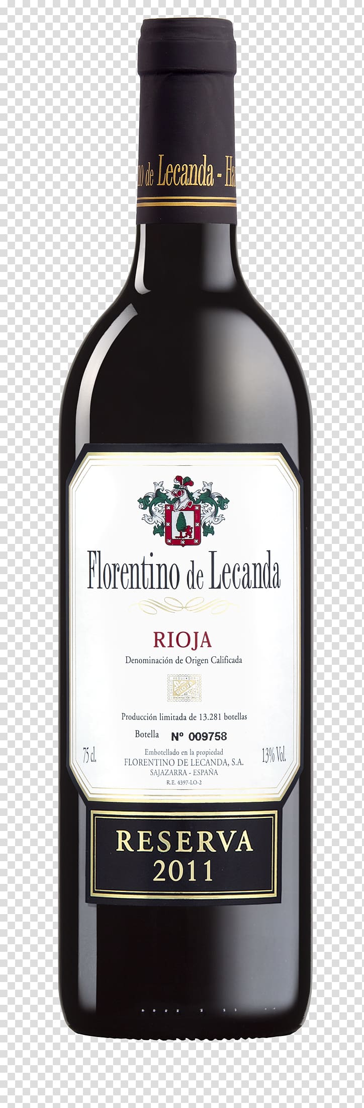 Red Wine Liqueur Rioja Florentino de Lecanda, wine transparent background PNG clipart