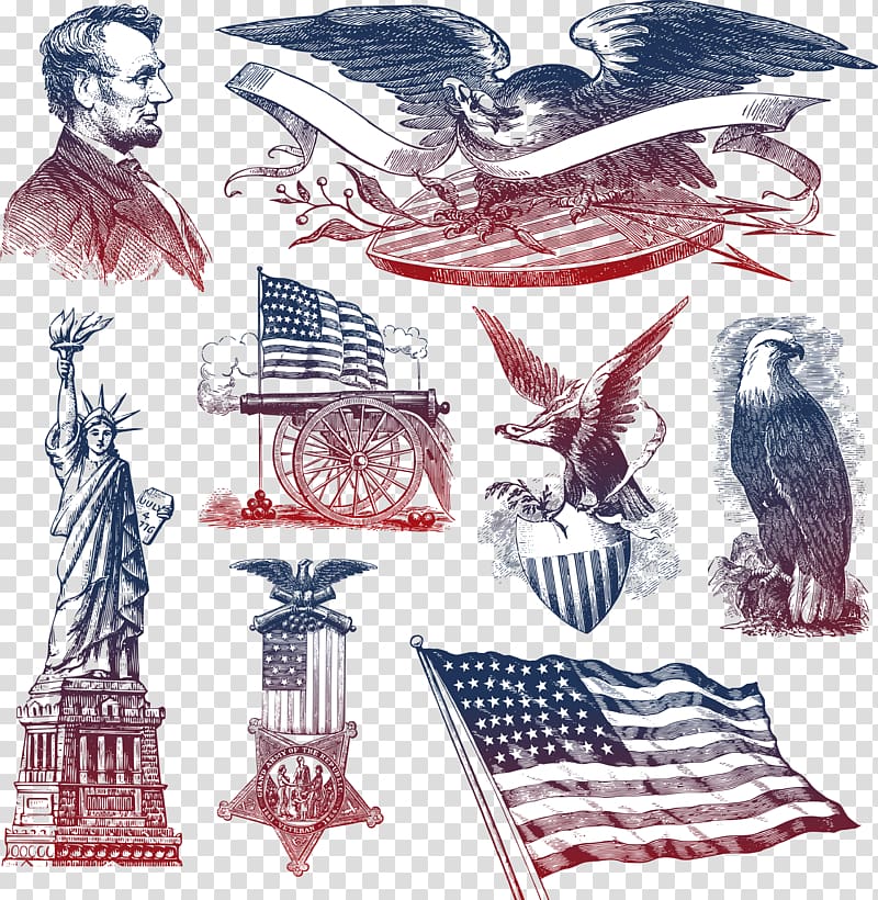 United States National symbol Patriotism, patriotic and dedicated transparent background PNG clipart