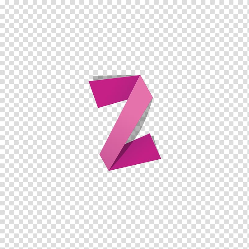 Letter Z Paper, Red origami letter Z transparent background PNG clipart