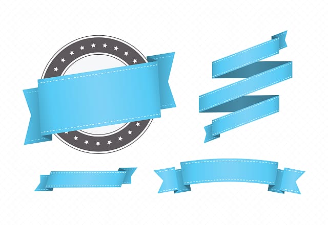 Blue ribbon Service, ribbon transparent background PNG clipart
