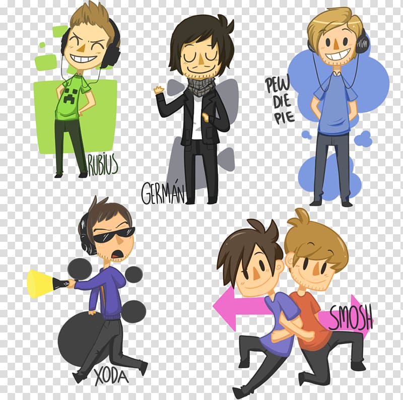 YouTuber Fan art Smosh, youtube transparent background PNG clipart
