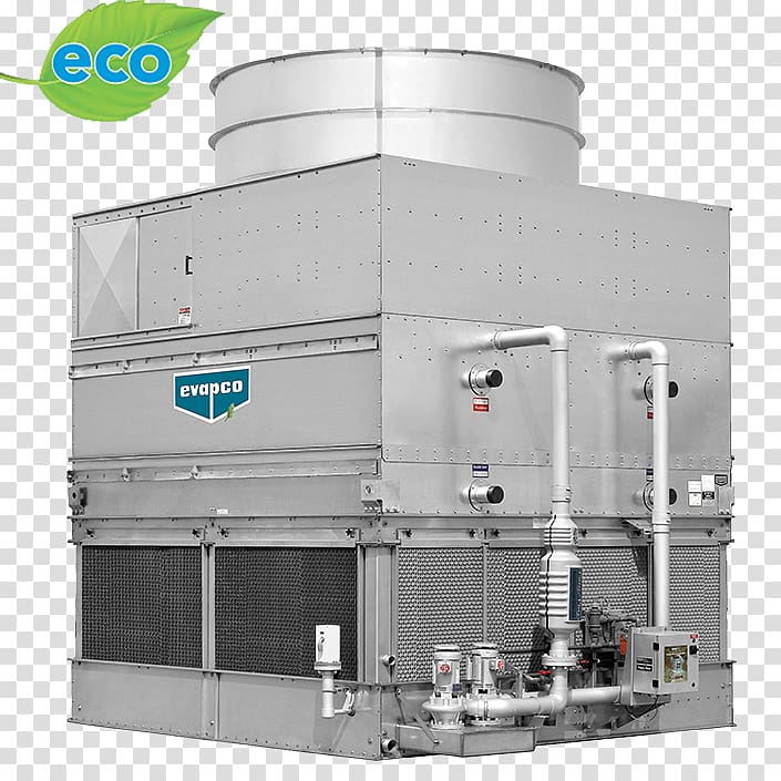 Cooling tower Evaporative cooler Evapco, Inc. Refrigeration HVAC, cooling tower transparent background PNG clipart