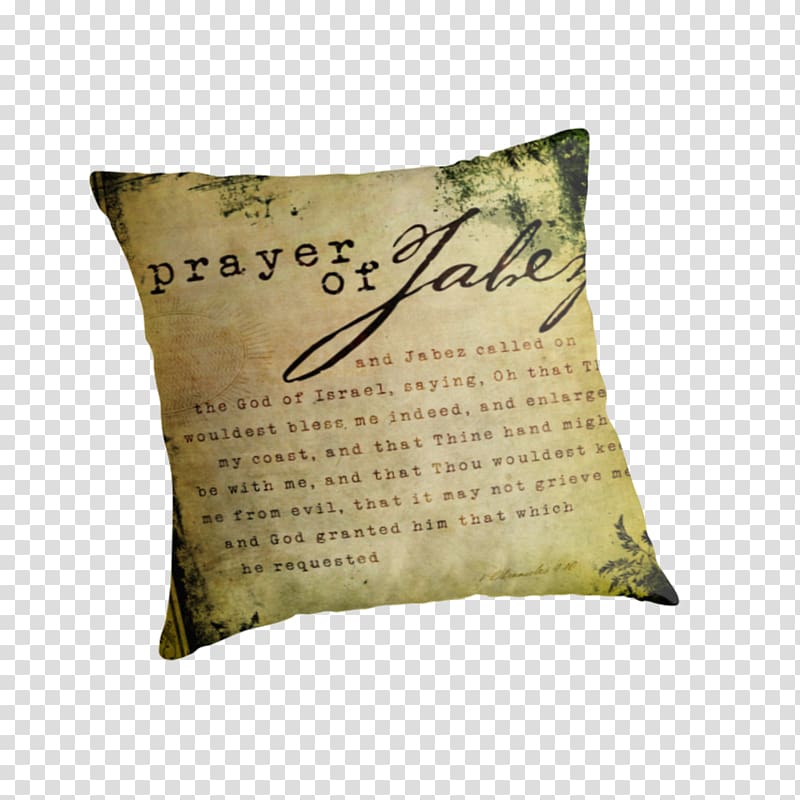 The Prayer of Jabez: Breaking Through to the Blessed Life Throw Pillows Cushion Canvas, graphic Poster transparent background PNG clipart