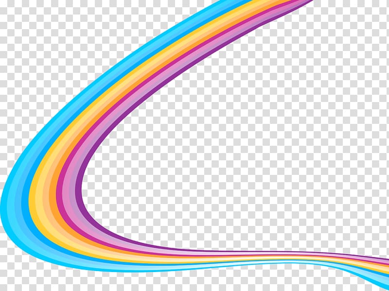rainbow art, Line Curve Drawing, Curved line drawings transparent background PNG clipart